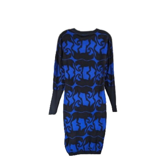 Jean-Charles de Castelbajac Paris Tiger print bodycon Sweater Dress Size S NWT! - Picture 2 of 12